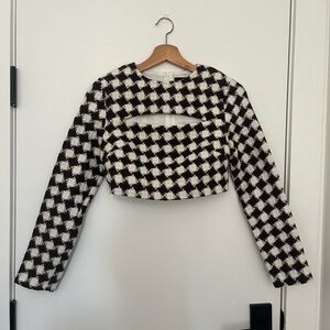 Cider Checkered Crop Top
